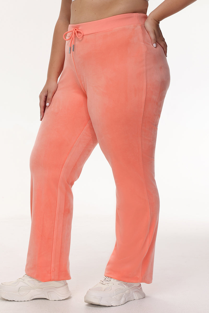Plus-Size OG Big Bling Velour Track Pants