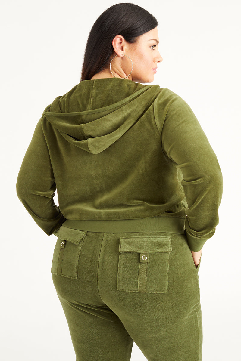 Plus-Size Icons Classic Cotton Velour Hoodie