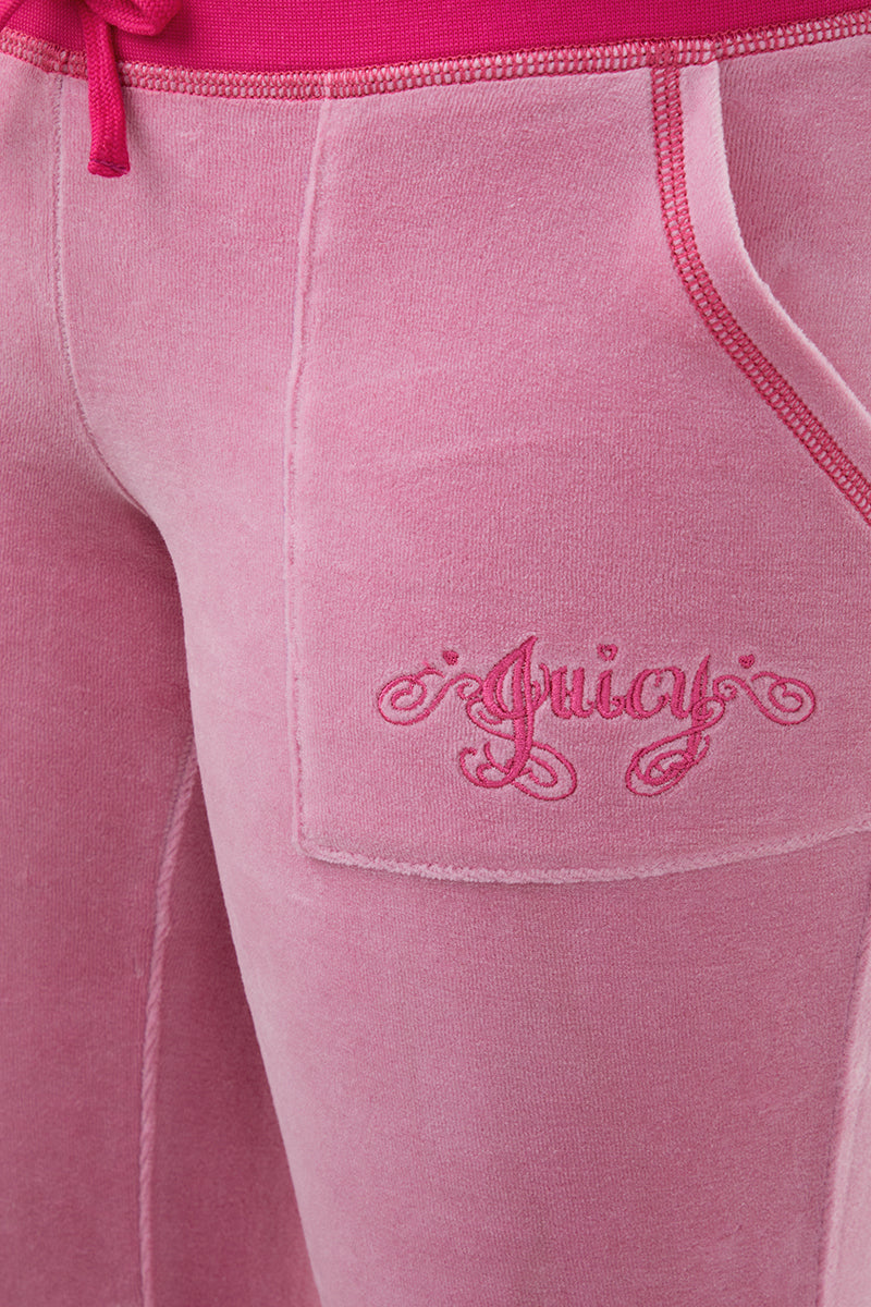 Sweetheart Cotton Velour Track Pants