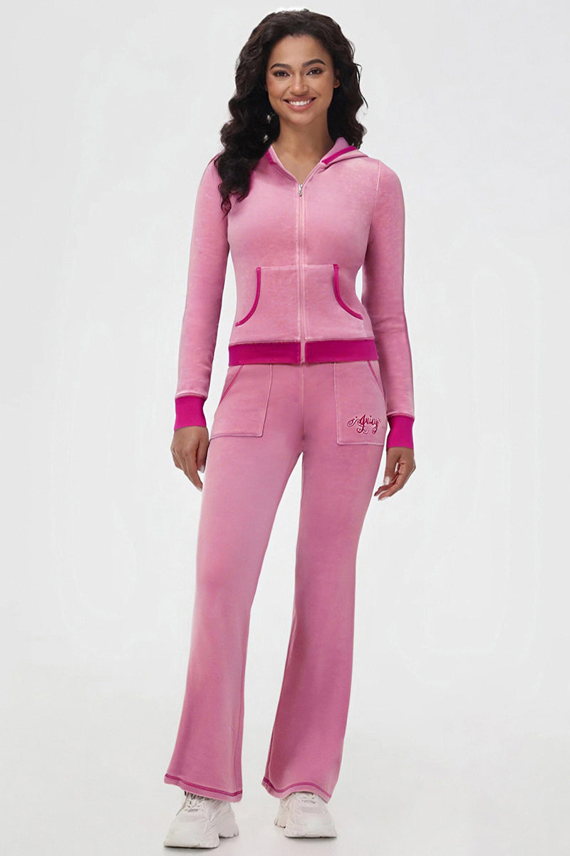 Sweetheart Cotton Velour Hoodie