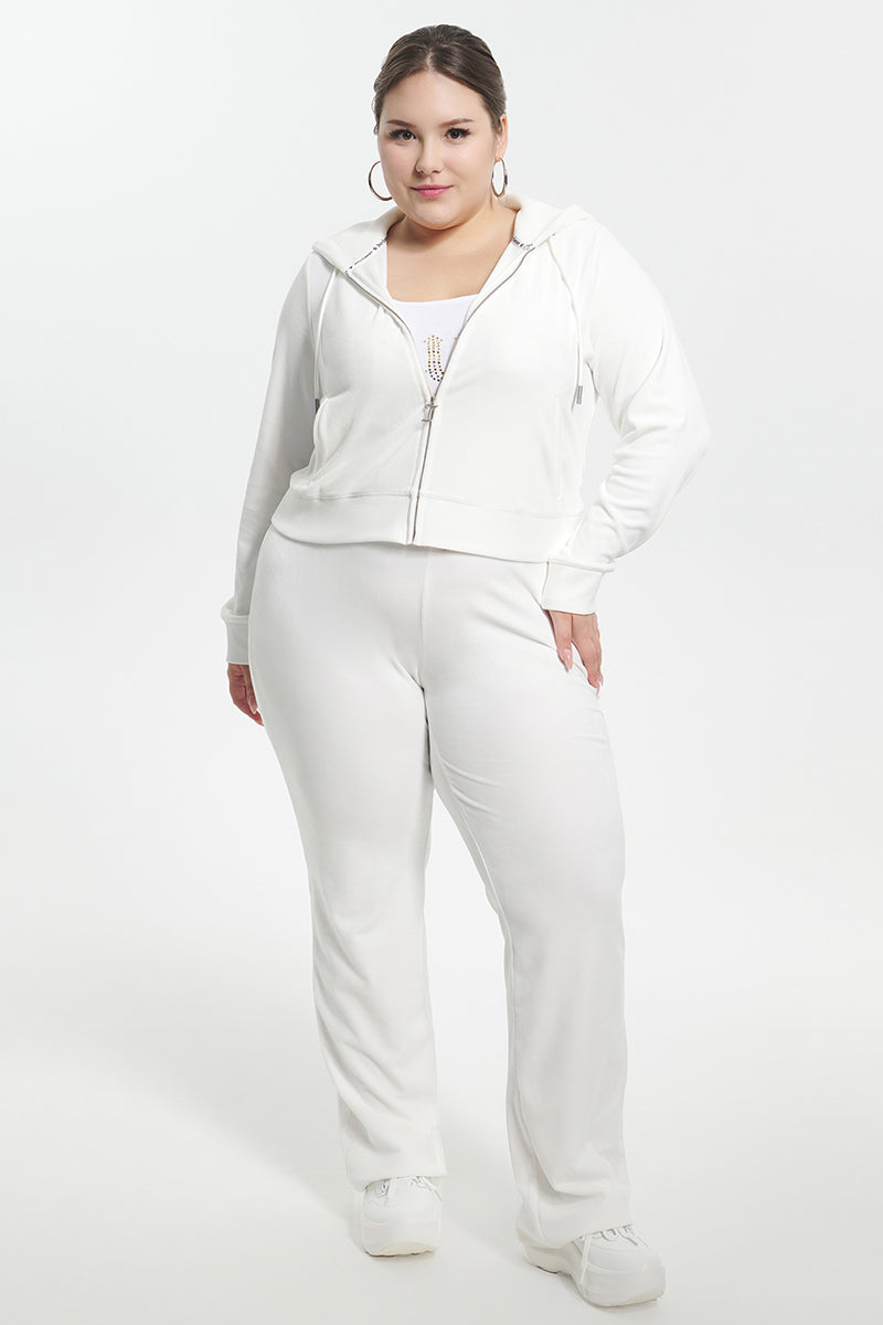 Bride Customizable Big Bling Velour Hoodie