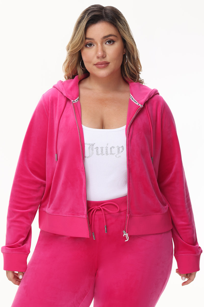 Bride Customizable Big Bling Velour Hoodie