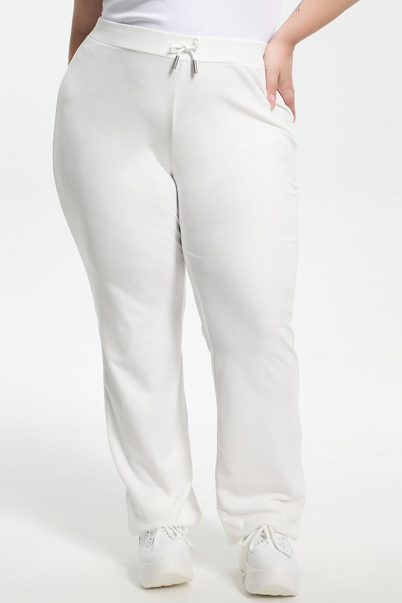 Bride Customizable Big Bling Velour Track Pants