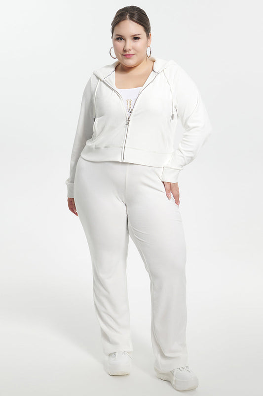 Bride Customizable Big Bling Velour Track Pants