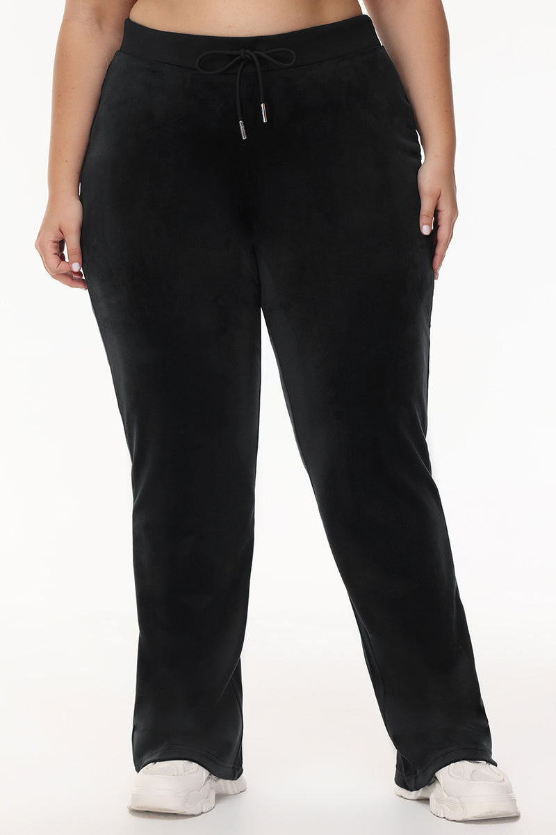 Bride Customizable Big Bling Velour Track Pants