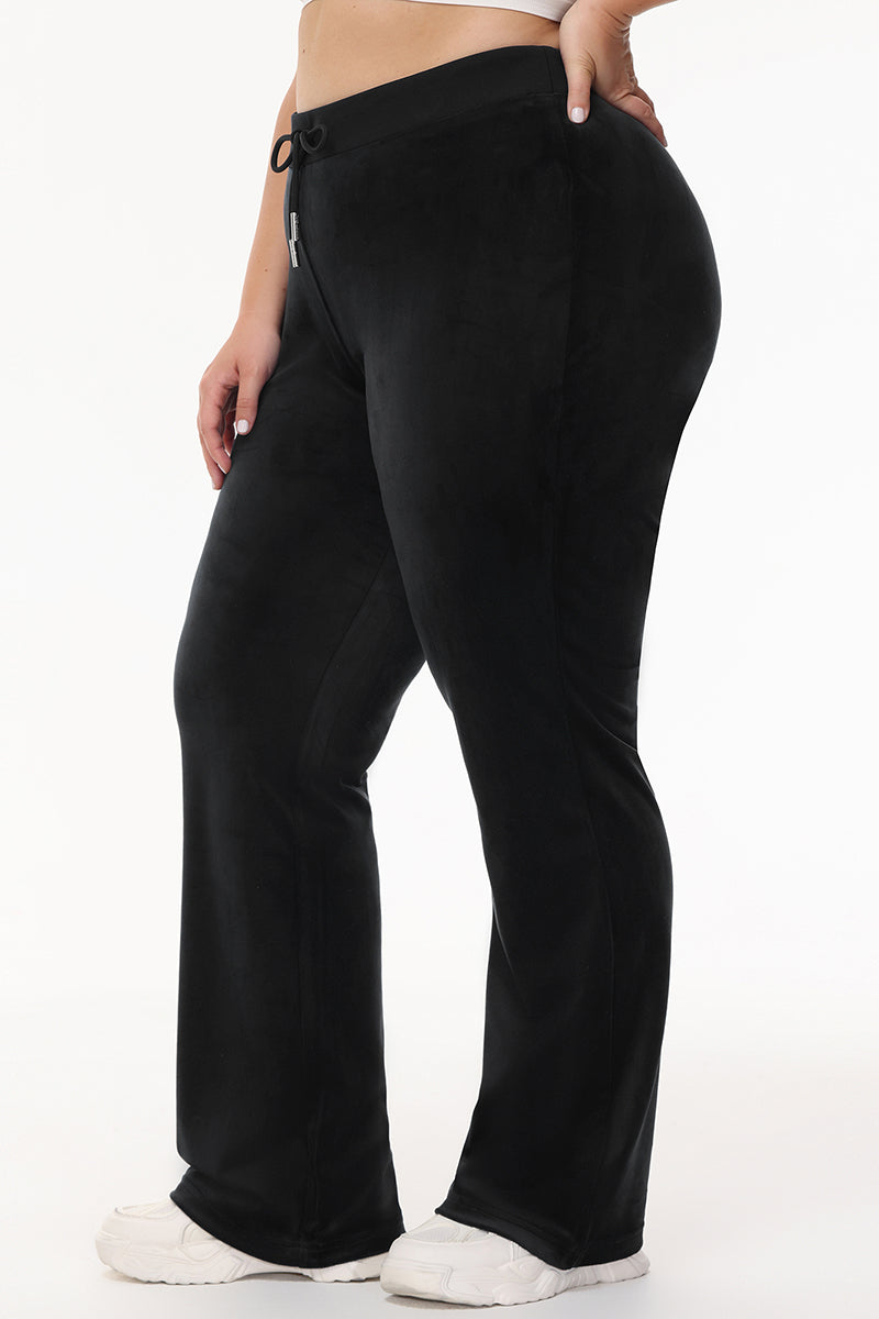 Bride Customizable Big Bling Velour Track Pants