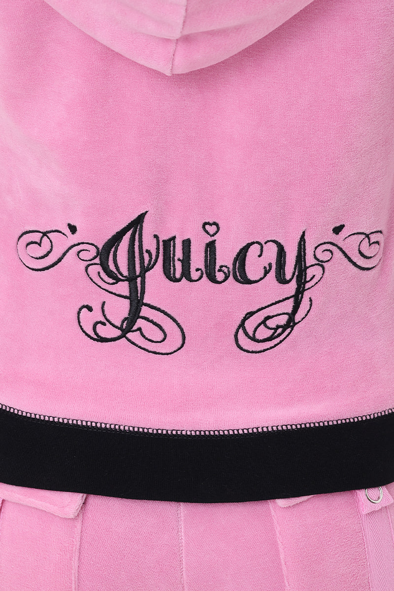 Sweetheart Cotton Velour Hoodie