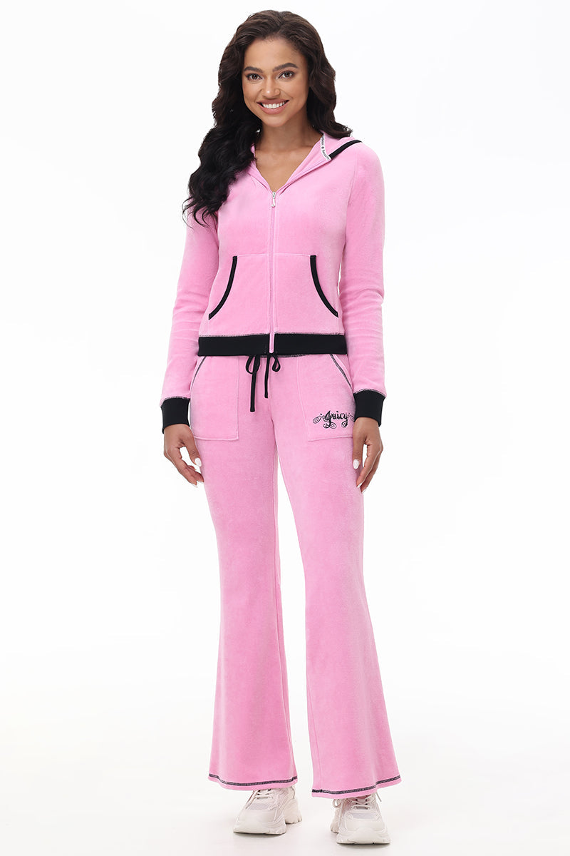 Sweetheart Cotton Velour Hoodie
