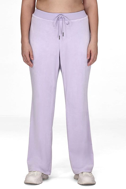 Plus-Size OG Big Bling Velour Track Pants