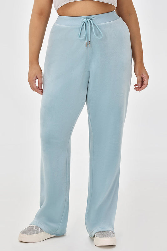 Plus-Size OG Big Bling Velour Track Pants