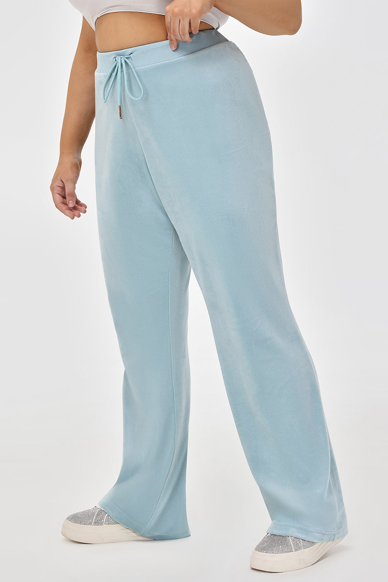 Plus-Size OG Big Bling Velour Track Pants