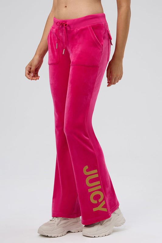 30th Birthday Snap Pocket Velour Pants